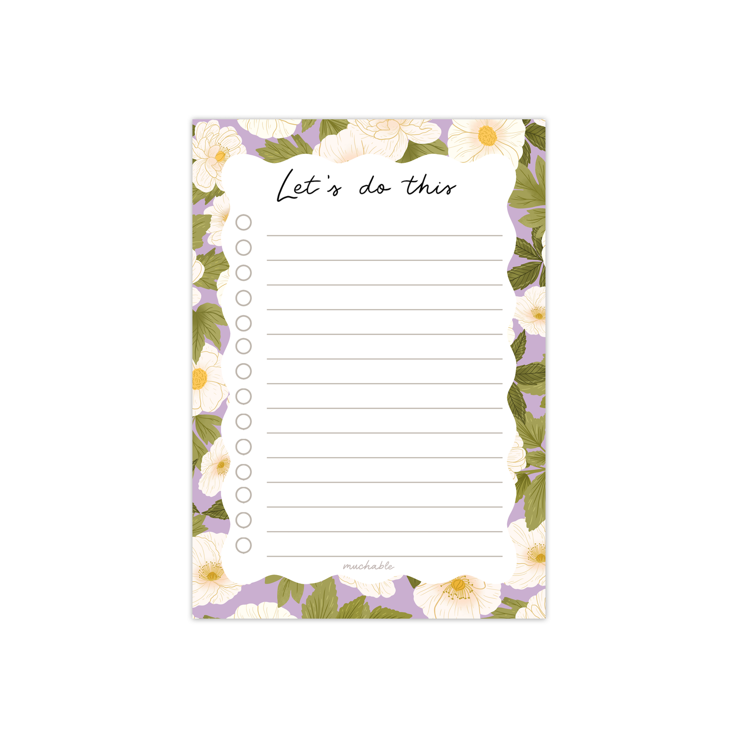 White Flowers • Let's Do This jegyzettömb