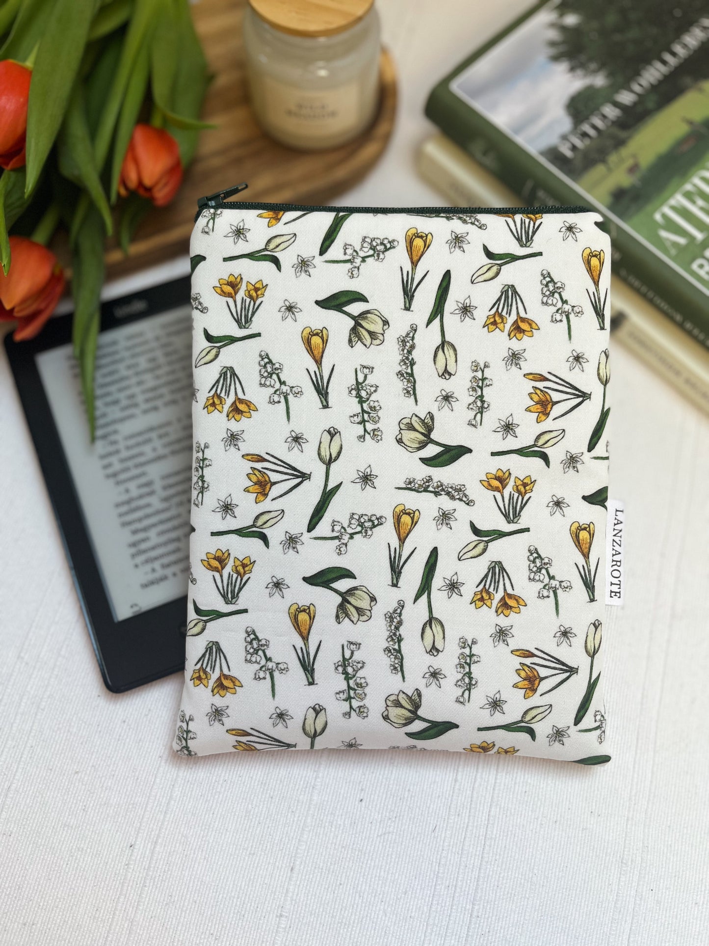 Tavaszi virágok kindle tok