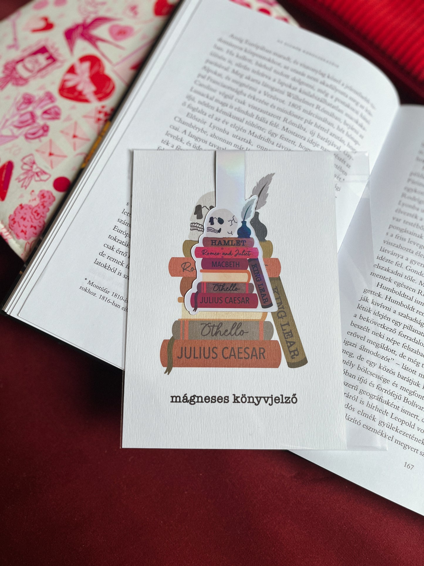 Shakespeare mágneses könyvjelző