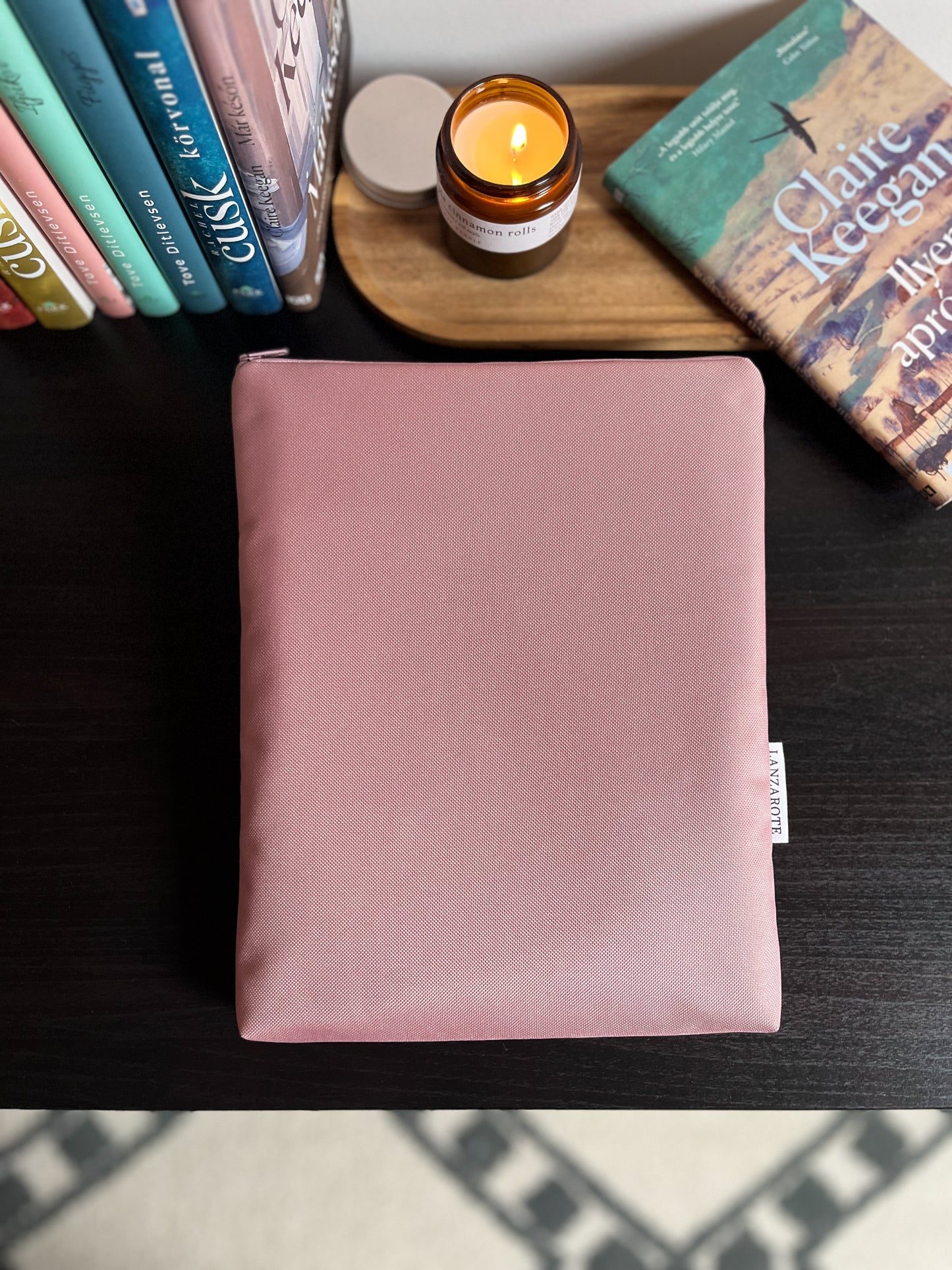 Vízhatlan cipzáros könyvtok • Old Rose