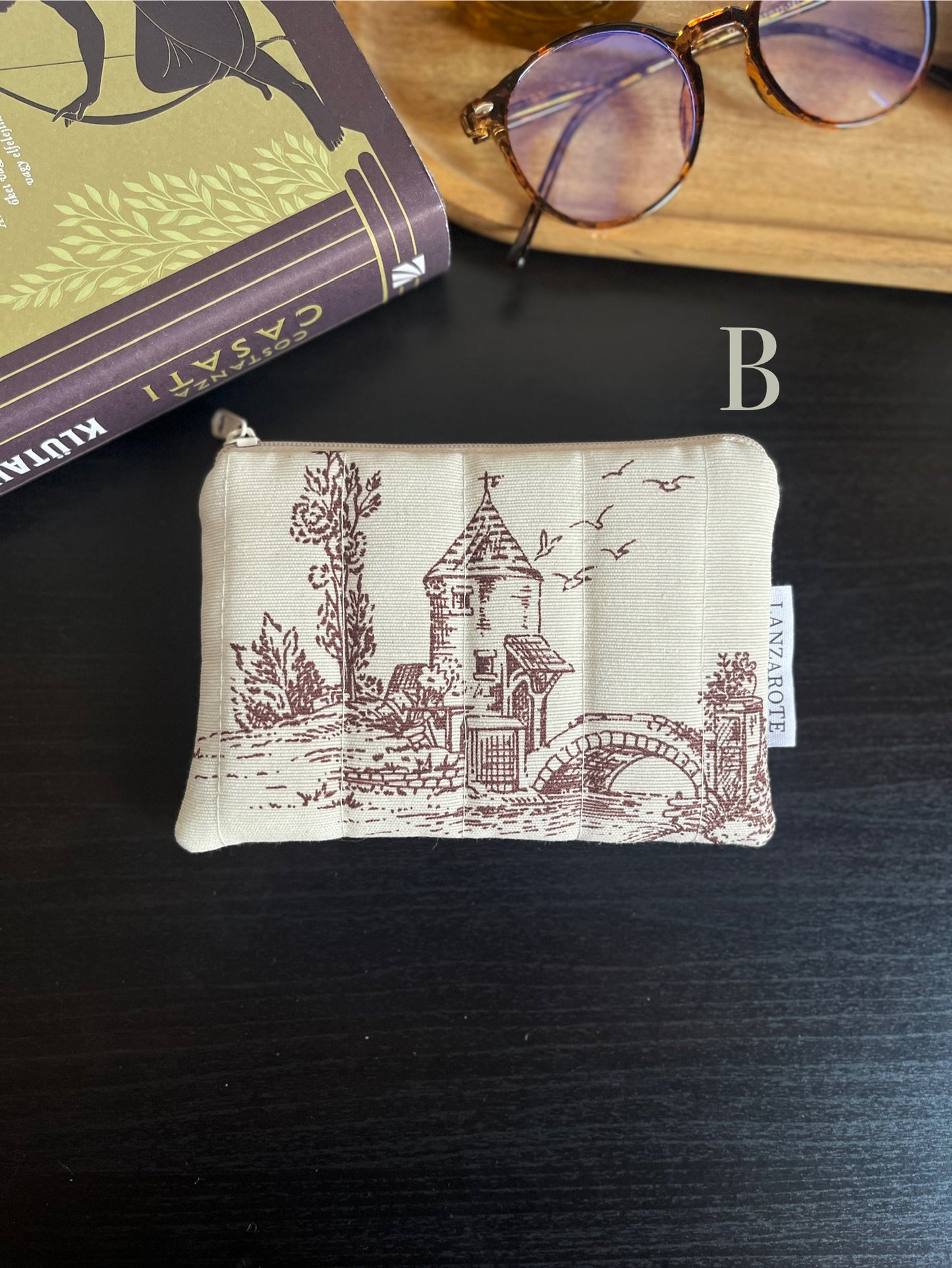 Toile de Jouy mini neszeszer