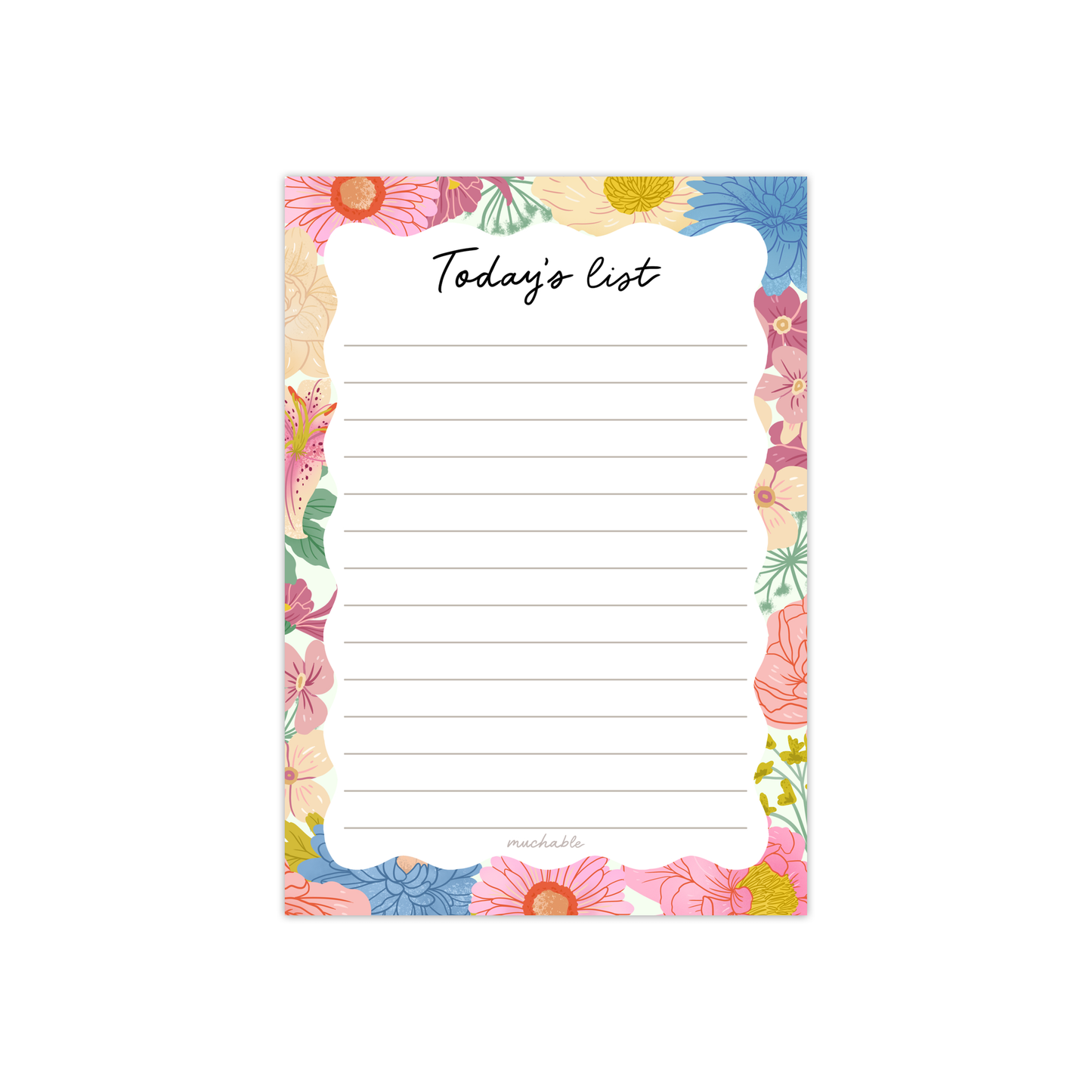 Flowers • Today's List jegyzettömb