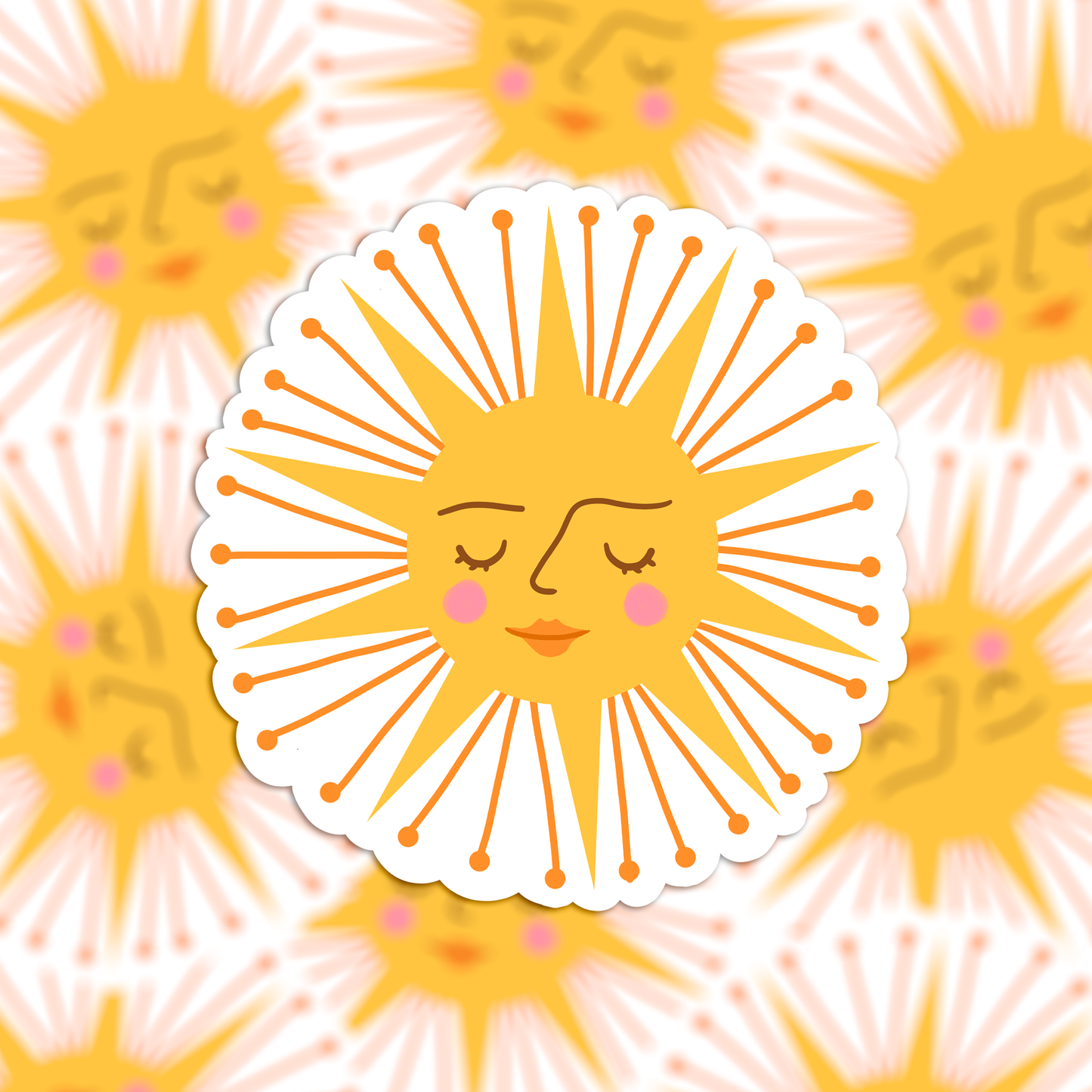 Cute Sun vinyl matrica