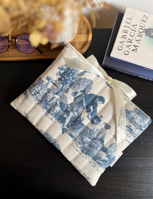 Toile de Jouy Bleu masnis könyvtok