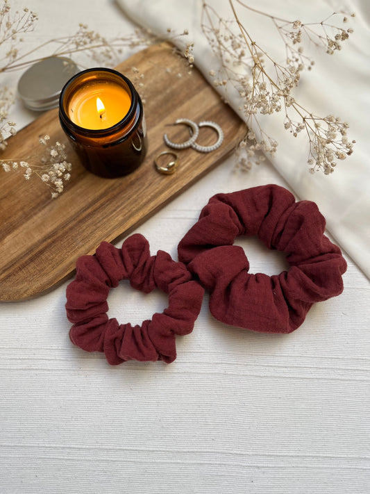 Wine duplagéz scrunchie