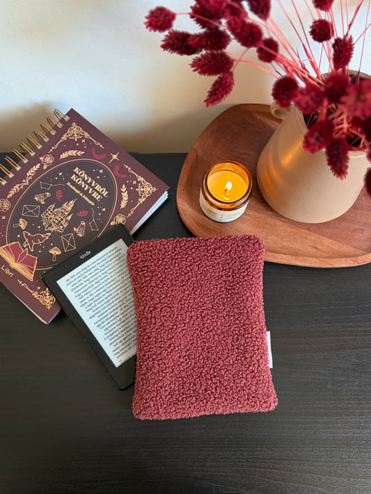 Teddy Maroon Gingham kindle tok