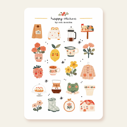 Cottagecore - Sticker Sheet | Whimsical Stationery Decor