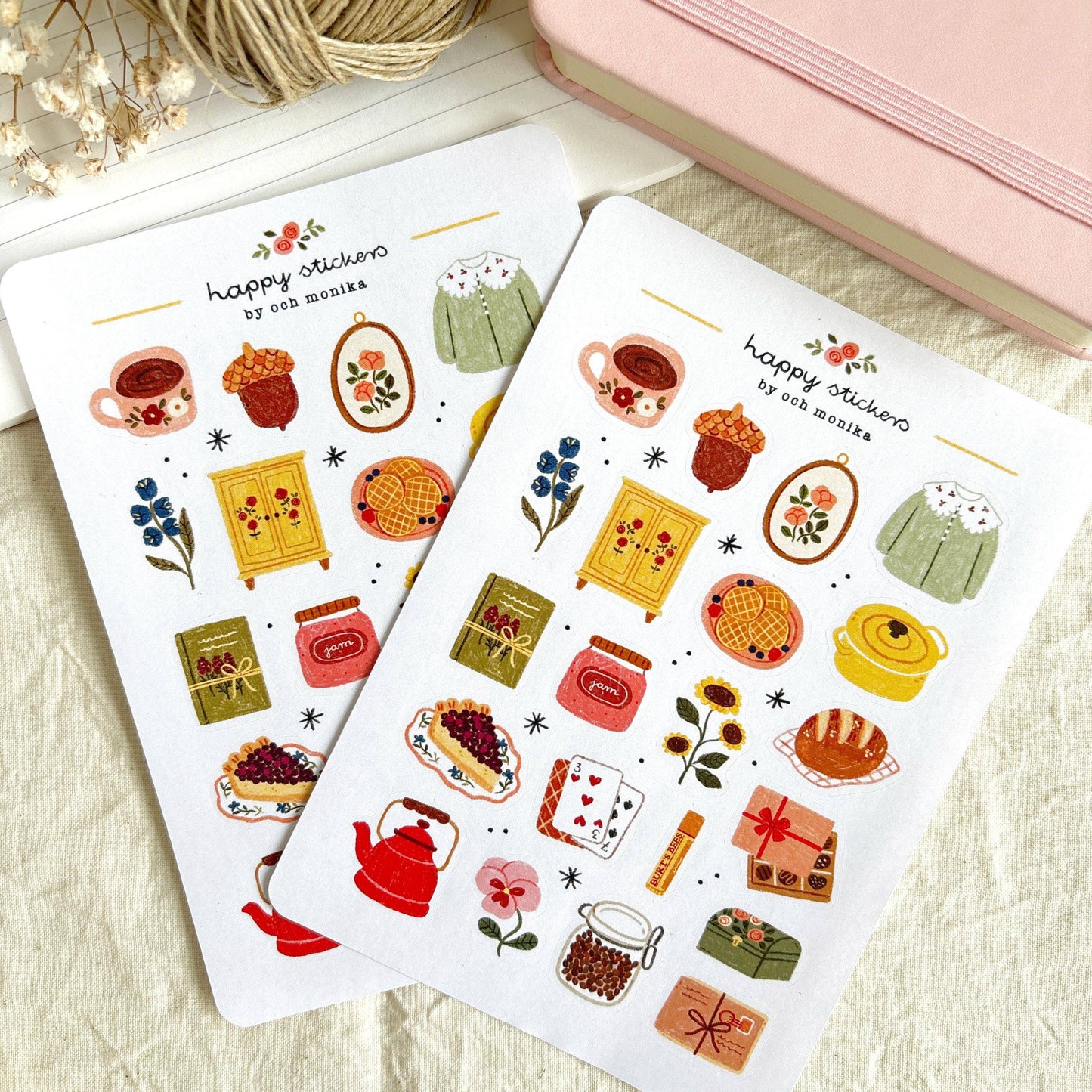 Sweet Life - Sticker Sheet | Aesthetic Hygge Planner Decor