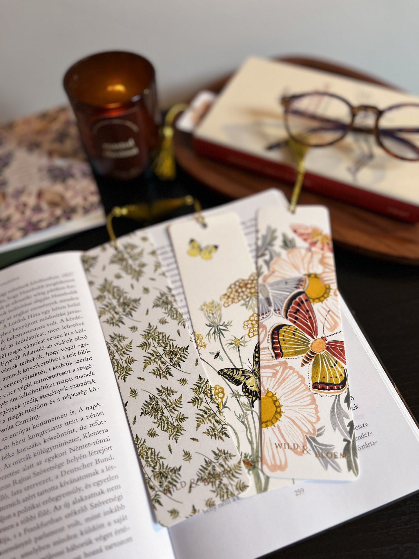 Margriet papír könyvjelző