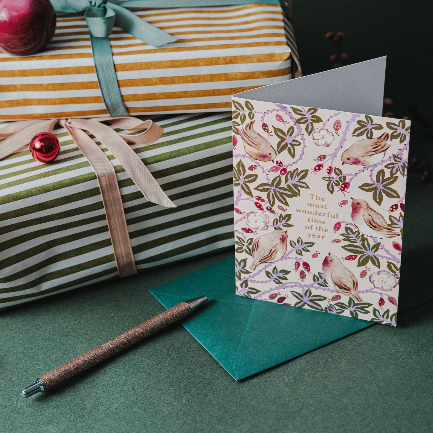 Robins & Rosehip képeslap