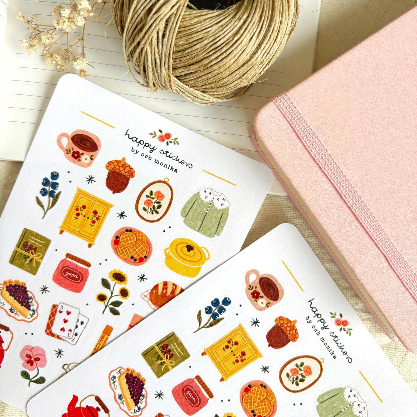 Sweet Life - Sticker Sheet | Aesthetic Hygge Planner Decor