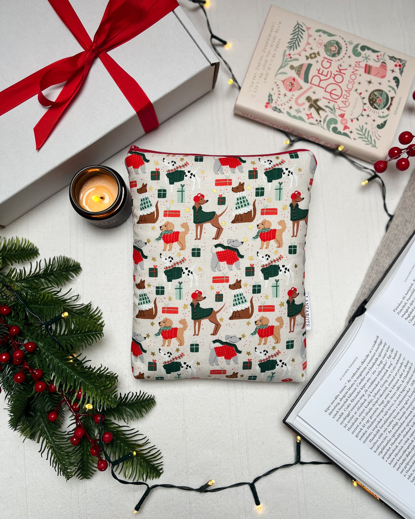 Merry Pawmas könyvtok