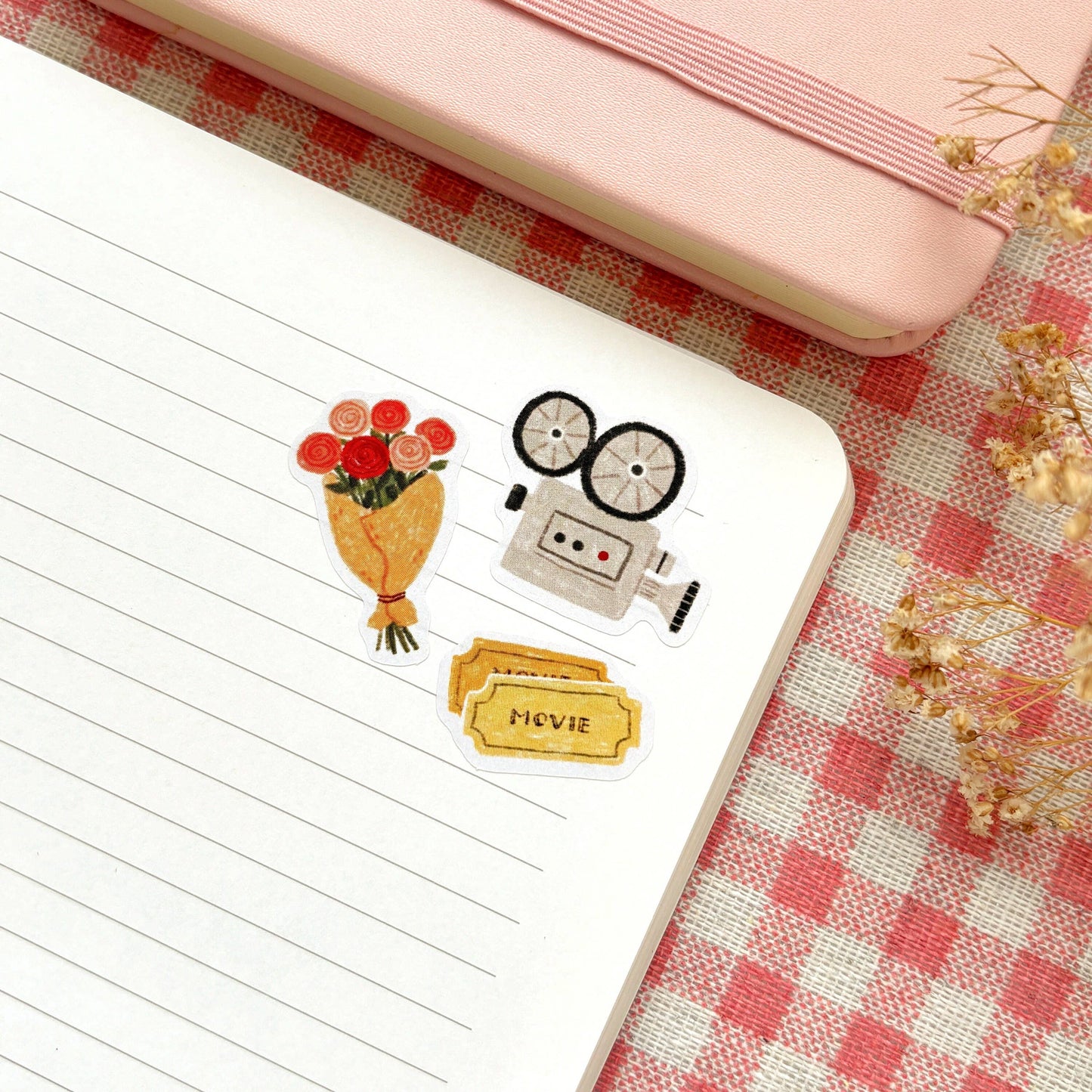 Movie Date - Sticker Sheet | Cinema Night Stationery